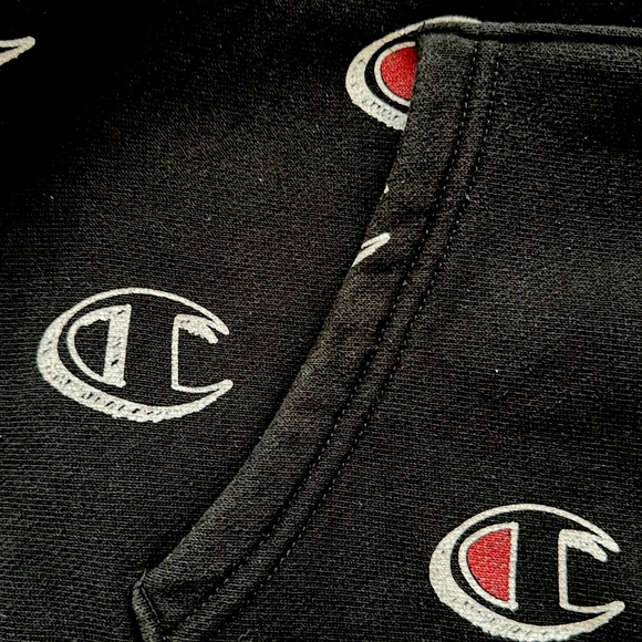 CHAMPION all over logo hoodie - Picture 2 of 4